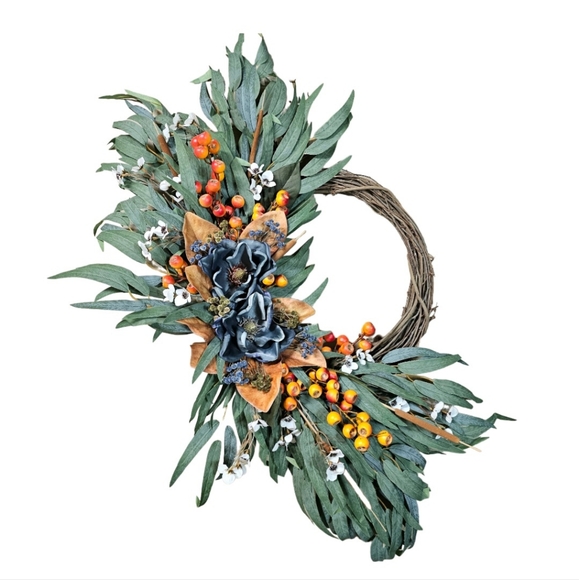 Boho Fall Floral Wreath - Picture 5 of 14